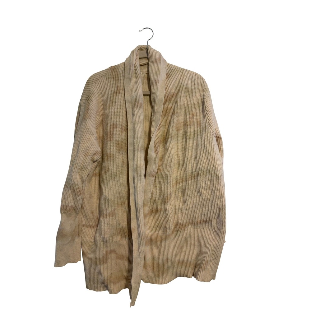Calia XL Tie Dye Ribbed Knit Open Front Cardigan Sweater Women's